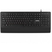 Keyboard SVEN KB-E5500, Low-profile, Island-style, Fn Keys, Splash proof, Wrist rest, Balck, USB