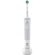 "Electric tooth brush Braun Vitality 100 Cross Action White
, adult toothbrush, rechargeable battery, rotating cleaning mode, integrated timer, white "
