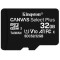 32GB microSD Class10 A1 UHS-I Kingston Canvas Select Plus, 600x, Up to: 100MB/s