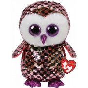 BB Flippables CHECKS - pink-black owl 24 cm