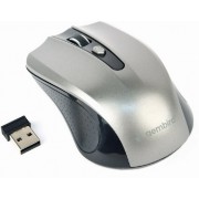 "Wireless Mouse Gembird MUSW-4B-04-BG Optical 800-1600 dpi 4 buttons, Ambidextrous, 2xAAA, Black/Grey
-  https://gembird.com/item.aspx?id=10411&lang=ru"