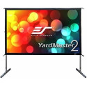 Elite Screens 120"(16:9) 266x149cm Yard Master 2 Outdoor/Indoor Projector Screen with Stand, Black, Silver Aluminum Frame, Assembles without the use of tools, Lightweight aluminum square tube construction, Carrying bag