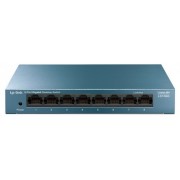 TP-LINK LS108G  8-port Gigabit Switch, 8 10/100/1000M RJ45 ports, steel case, LiteWave, Green Technology