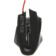 Gaming Mouse Qumo Red Alert, Optical, 1200-2400 dpi, 7 buttons, Soft Touch, 7 color backlight, USB