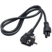 Power cord - 1m - AKYGA  AK-NB-08A, Schuko input / IEC320 C5 output