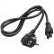 Power cord - 1m - AKYGA AK-NB-08A, Schuko input / IEC320 C5 output