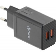 Incarcator priza Tellur Basic HC204, 2xUSB, 2.4A, negru