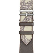 VPG Rhea Series Real leather iwatch strap Grey 40mm