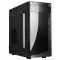 Case Miditower mATX HPC D-06 Shiny Black, 500W, 12cm fan, 24 pin, 2xSATA cables, 2xUSB 2.0 & Audio (carcasa/корпус)
