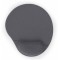 Gembird MP-GEL-GR, Gel mouse pad with wrist support, grey
