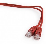 Patch cord cat. 5E PP12-2M/R Red, 2 m, molded strain relief 50u" plugs