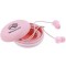 Casti in-ear, Macaron, with mic, wired, Jack 3.5 mm,16 ohm, 20Hz, 1.2 m, silicone, Tellur Pink TLL162122
