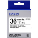 "Tape Cartridge EPSON 36mm/9m, LK7WBN Std Blk/Wht 36/9, C53S657006
For Epson LabelWorks LW-1000P, LW-900P"