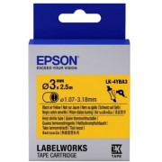 "Tape Heat Shrink Tube EPSON LK4YBA3 HST Blk/Yell d3/2,5, C53S654905
For Epson LabelWorks LW-1000P/ LW-300/ LW-400/ LW-400VP/ LW-600P/ LW-700/ LW-900P/ LW-Z710"