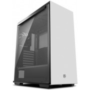 DEEPCOOL "MACUBE 310 WH" ATX Case, with Side-Window (Tempered Glass Side Panel), without PSU, Tool-less, 1 fans pre-installed (1x120mm DC fan), 2xUSB3.0, 1xAudio,1xMic, White (iF Design Award 2020)