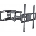 TV-Wall Mount for 23-60" - PureMounts "FM41-400", Tilted, up to 50kg, Tilt:+10°/- 20°, swivel:  180°,  level: +/- 3°,  62-475 mm  wall distance, max.VESA 400x400, Steel black