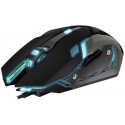 SVEN RX-G740 Gaming, Optical Mouse, 800/1200/1800/2400 dpi, 5+1 buttons (scroll wheel),  DPI switching modes, Two navigation buttons (Forward and Back), USB