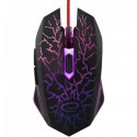 Mouse Esperanza MX211 LIGHTNING, Gaming mouse, 2400dpi, optical sensor, multicolor LED, braided cable, USB,  EGM211R