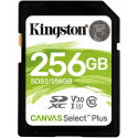 256GB  SDXC Card (Class 10) UHS-I , U1, Kingston Canvas Select Plus "SDS2/256GB" (R/W:100/85MB/s)