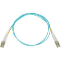 Fiber optic patch cords, Multimode OM4, LC-LC Duplex, 1M