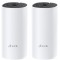 TP-LINK Deco E4 (2-pack) AC1200 MU-MIMO, Whole Home Mesh Wi-Fi System, Router, Access Point, 867 Mbps at 5 GHz, 300 Mbps at 2.4 GHz, 2 10/100Mbps, WAN/LAN Ports, 1 Power Port, Flash 16MB, SDRAM 128MB, 2 Internal dual-band antennas per Deco unit