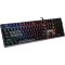 Gaming Keyboard Bloody B500N, Mecha-Like, Neon Glare, Game Mode, Water-Resistant, Black, USB