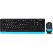 "Wireless Keyboard & Mouse A4Tech FG1010, Multimedia,Splash Proof, 1600 dpi,4 buttons, Black/Blue,USB
.                                                                                                                                                       