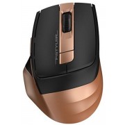 Wireless Mouse A4Tech FG35, Optical, 1000-2000 dpi, 6 buttons, Ergonomic, 1xAA, Black/Bronze, USB