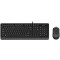 "Keyboard & Mouse A4Tech F1010, Laser Engraving, Splash Proof, 1600 dpi, 4 buttons, Black/Grey , USB .