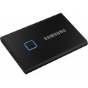 2.0TB (USB3.2/Type-C) Samsung Portable SSD T7 Touch, FP ID, Black (85x57x8mm, 58g, R/W:1050MB/s) 