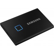 2.0TB (USB3.2/Type-C) Samsung Portable SSD T7 Touch, FP ID, Black (85x57x8mm, 58g, R/W:1050MB/s) 