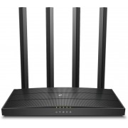 TP-LINK  Archer C80  AC1900 Dual Band Wireless Gigabit Router, Atheros, 1300Mbps at 5Ghz + 600Mbps at 2.4Ghz, 802.11ac/a/b/g/n Wave 2, MIMO 3x3, MU-MIMO, Beamforming, 1 Gigabit WAN+4 Gigabit LAN, 4 fixed antennas
