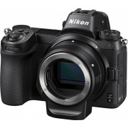 Nikon Z 6 + FTZ Adapter Kit, 3.2" LCD, 24.5Mpix, 35.9 x 23.9 mm FX Sensor, CPU EXPEED 5A BSI, ISO50-204800, XQD Type Memory, WiFi+BT4.2, 273 Autofocus Areas, 6048x4024/12pfs Shooting, 3840x2160/30fps Video, Shutter 30 - 1/8000s, HDMI mini C, USB Type C