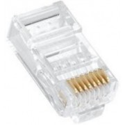 RJ45 Shielded Modular Plug, Cat.5E, Through type 100PCS/BAG 