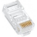 RJ45 Modular Plug, Cat.5E, Through type 100PCS/BAG 