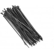 Cable Organizers (nylon ties) 100mm 2.5mm, bag of 100 pcs, Black,  APC Electronic 