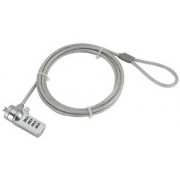 Gembird LK-CL-01 Cable lock for notebooks (4-digit combination), 4 mm steel cable