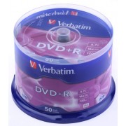 Verbatim DataLifePlus DVD+R AZO 4.7GB 16X MATT SILVER SURFAC - Spindle 50pcs.