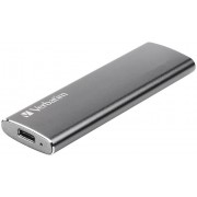 M.2 External SSD 480GB  Verbatim Vx500 USB 3.1 Gen 2, Sequential Read/Write: up to 500/430 MB/s, Windows®, Mac, PS4 and Xbox One compatible, Light, Portable, Durable, Ultra-compact aluminum housing, Low power consumption