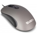"Mouse SVEN RX-515S, Silent, Optical, 800-1600 dpi, 3 buttons, Ambidextrous, Grey, USB
.                                                                                                                                                                      