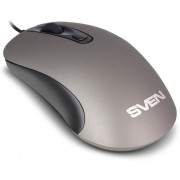 "Mouse SVEN RX-515S, Silent, Optical, 800-1600 dpi, 3 buttons, Ambidextrous, Grey, USB
.                                                                                                                                                                      