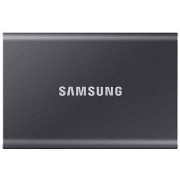 2.0TB (USB3.2/Type-C) Samsung Portable SSD T7 , Grey (85x57x8mm, 58g, R/W:1050/1000MB/s) 