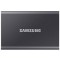 2.0TB (USB3.2/Type-C) Samsung Portable SSD T7 , Grey (85x57x8mm, 58g, R/W:1050/1000MB/s)