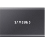 1.0TB (USB3.2/Type-C) Samsung Portable SSD T7 , Тitan Grey (85x57x8mm, 58g, R/W:1050/1000MB/s) 