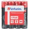 Verbatim AAA Alkaline Battery 4 Pack Shrink 49500