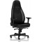 "Gaming Chair Noble Icon NBL-ICN-PU-BLA Black/Black, User max loadt up to 150kg / height 165-190cm -- https://www.noblechairs.com/icon-series/gaming-chair-pu-leather Specifications: Practical tilting function (max. 11°) 4D Armrests with maximum adj