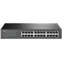TP-LINK TL-SG1024D 24-port Gigabit Desktop/Rachmount Switch, 24 10/100/1000M RJ45 ports, 13-inch rack-mountable steel case