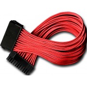 DEEPCOOL "EC300-24P-RD", RED, Extension cable 24 (20+4)-pin ATX, 18AWG fiber wire and a high-quality terminal, wire length 300mm