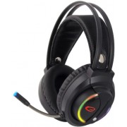Headset Gaming Esperanza NIGHTSHADE EGH470, Black, RGB LED backlight, 1x mini jack 3.5mm + 1x USB, Drivers 30mm, Volume control, Cable length 2m, Weight 360g
