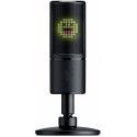 Microphone RAZER Seiren Emote / Hypercardioid Condenser Microphone with 8-Bit emoticon LED Display made for streaming, Hypercardioid polar patterns, O25 mm condenser capsules, Built-in shock mount to dampen vibrations, USB, Compatible with Open Broadcaste